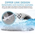 thumbnail image 4 of Cooling Kitten Tunnel Bed Mat, Perfect Kitten Gift Toy, 3D Memory Foam Cat Tunnel Cooling Mat, Detachable & Machine Washable, Non-Slip Bottom, Silver S, 4 of 5