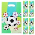 thumbnail image 1 of 24 bolsas de regalo decorativas con temática de fútbol para fiestas de cumpleaños infantiles (Verde), 1 of 7