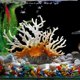 thumbnail image 4 of Acuario Decoraciones Accesorios Plantas Cueva Peces Casa - Pecera Decoración Árbol Peces Escondites, Plantas artificiales Adornos de resina blanco Macarena Acuario de coral decorativo, 4 of 8