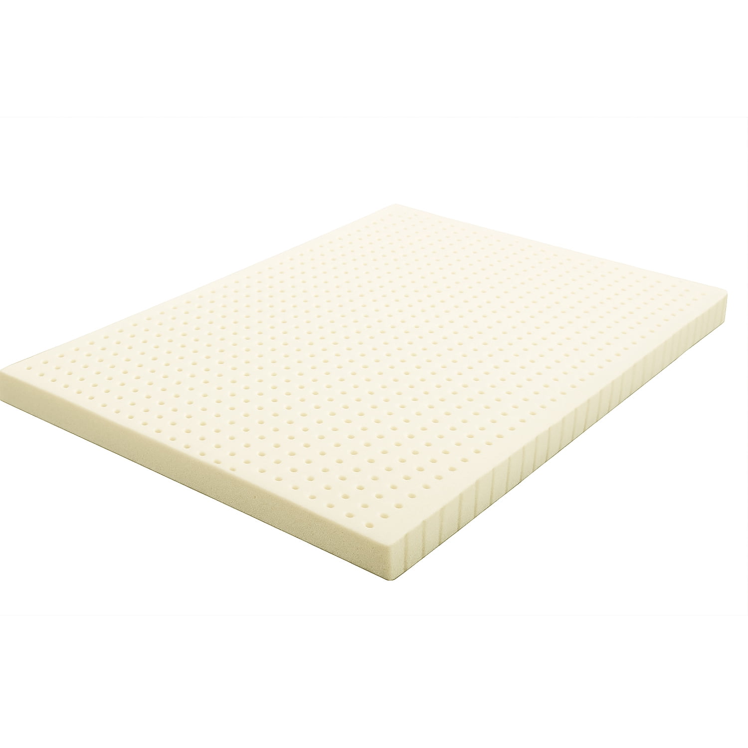 ORGANIC TEXTILES Organic Latex Mattress Topper, GOLS Certified - Heather Grey Cover, No Zipper - (3" Twin-XL - Firm)