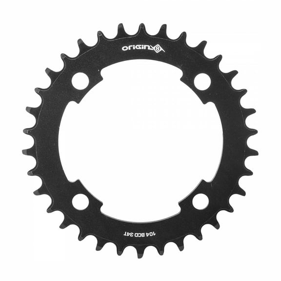 Origin8 Thruster 1x Chainring 34t 1x 104 BCD 4-Bolt 10/11/12-Speed Aluminum Blk