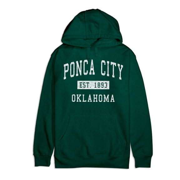 Ponca City Oklahoma Classic Established Premium Cotton Hoodie