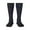 3 Black, variant on Colored Hearts Thigh High Socks Extra Long Stretchy Sock Women Over Knee High Opaque Stocking Daily Wear