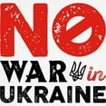 thumbnail image 3 of CafePress - No War In Ukraine Ringer T - 100% Cotton Ringed T-Shirt, 3 of 4