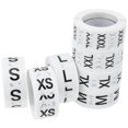 thumbnail image 1 of Size Labels For Clothing 7 Rolls Round Simple Design Perfect For Labeling Clothes And Inventory Management, 1 of 3