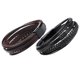 thumbnail image 2 of GOOHOCHY 2 unids hombres pulsera PU Braidy Pulsera Estilo étnico Brazalete Joyería de Mano Mano, 2 of 7