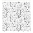 thumbnail image 3 of Ambesonne Black and White Shower Curtain, Winter Tree, 69"Wx84"L, White Black, 3 of 5