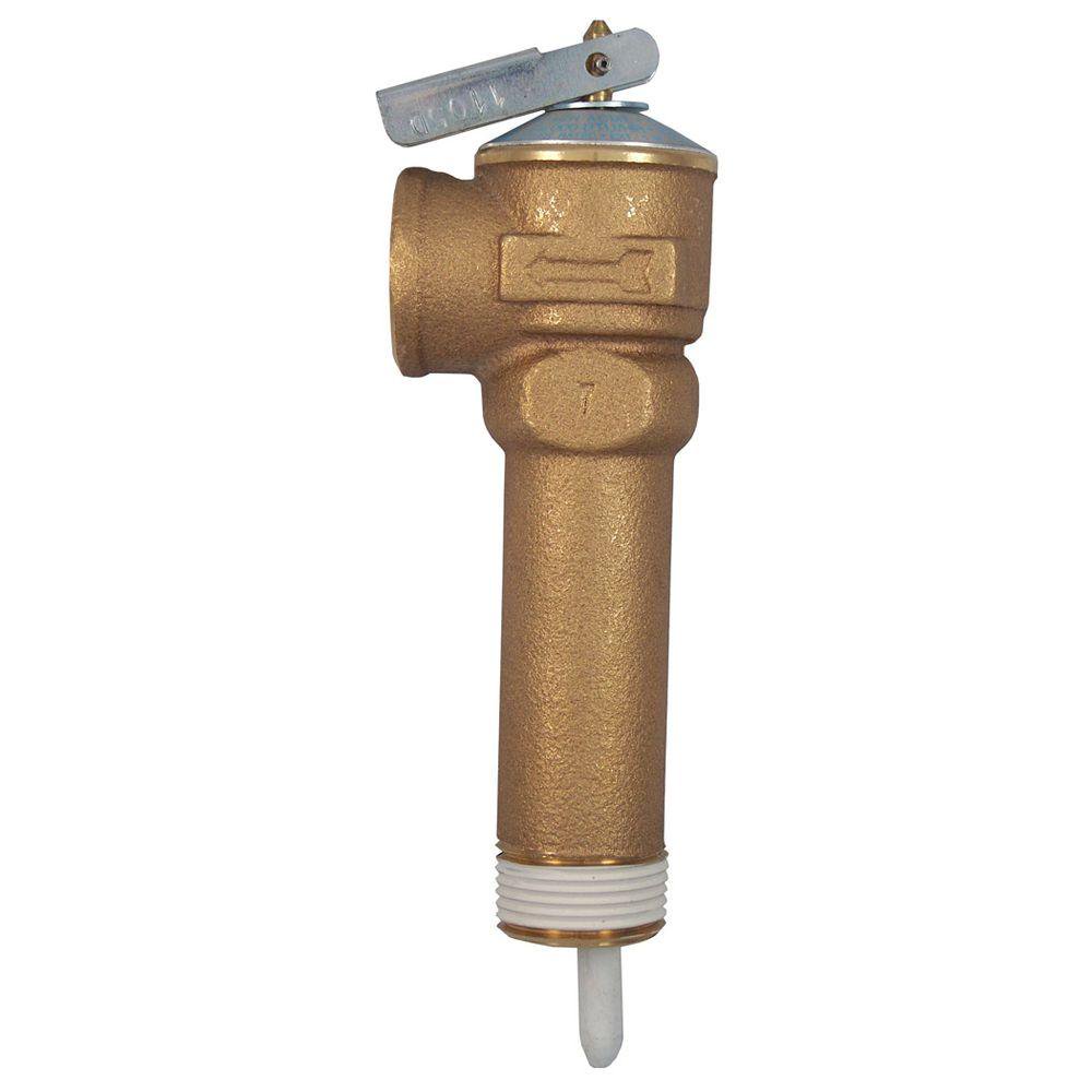 3/4 in. Bronze NCLX5LX Temperature and Pressure Relief Valve with 31/