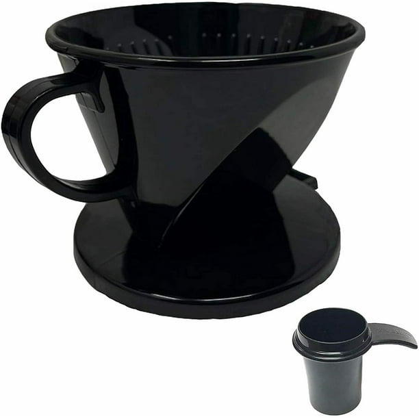 GoldTone 2 Cone Style Pour Over Coffee Dripper, Portable Pour Over