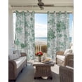 thumbnail image 4 of Green Botanical Blackout Curtains 72 Inches Long for Bedroom, Watercolor Spring Floral Summer Thermal Insulated Room Darkening Black Out Window Curtain Panels Grommet Drapes for Living Room, 4 of 8