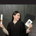 thumbnail image 4 of 6-Pack Black and Gold Graduation Greeting Cards with Envelopes, Assorted Designs with Salute Graduate and Happy Graduation Messages, 4 of 7