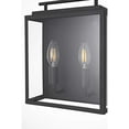 thumbnail image 6 of Elegant Lighting Valentin 9" Outdoor Wall Sconce in Black, 6 of 8