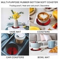 thumbnail image 6 of Red Coasters Set of 6, Retro Oil Painting Modern Abstract Art Aesthetics Absorbent Coasters for Drinks, Coaster for Bar Office Dining Coffee Table Accessories Decor, Non Slip Round Desk Coaster, 6 of 9