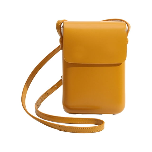 Becaristey Compact And Versatile Shoulder Bags Wide Application Women Handbags Small Bag yellow 1Set