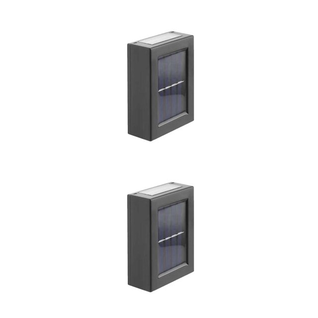 Kearding Luz de pared con energía Solar desmontable IP65 impermeable interior exterior hogar dormitorio cocina patio puerta lámpara decorativa Iluminación blanca 2piezas Kearding CBP444435