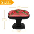 thumbnail image 3 of 4 Pcs Cabinet Handle Drawer Pulls Strawberry Knobs with Screws Square Furniture Office Cabinet Knob Decoration, 3 of 5