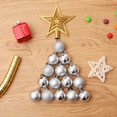 thumbnail image 3 of TKYGU 30mm/1.18 inch Christmas Ball 6/Set 144 PCS Shatterproof Christmas Ornaments Christmas Tree Ornament Set Ball Ornaments Silver, 3 of 3