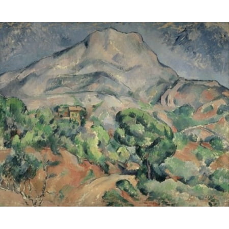 Mount St Victoire La Montagne Ste Victoire Paul Cezanne 1839 1906 French Private Collection Stretched Canvas Paul Cezanne 24 X 36