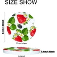 thumbnail image 2 of Car Coasters 4 Pack Stone Cup Holder Strawberries and Blackberries Absorbent Drink Car Coaster Ceramic Set Small Cup Coasters, 2 of 6