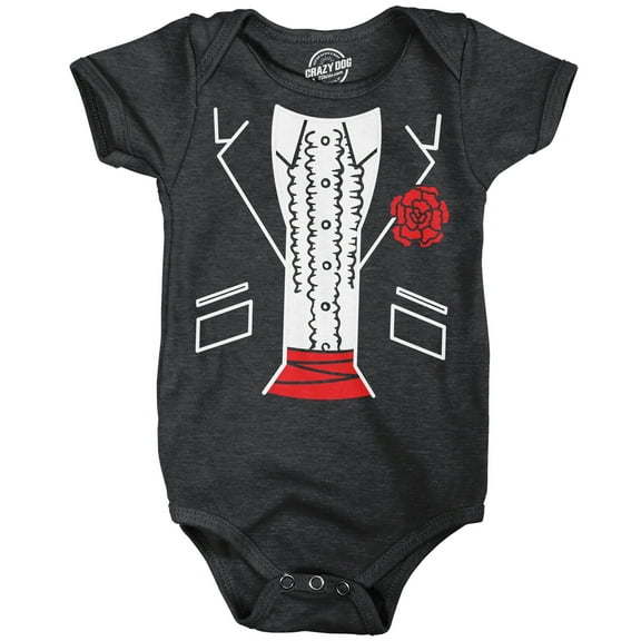 Fancy Tuxedo Baby Bodysuit Funny Sarcastic Suit Graphic Novelty Jumper for Infants