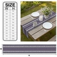 thumbnail image 3 of Purple Black Boho Table Runner Vintage Tribal Striped Southwestern Tablerunners 18 x 72 Inch, Table Decorations Tabletop Scarf for Summer Gathering Holiday Farmhouse Kitchen Dining Decor, 3 of 8