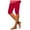 j-Red433130, variant on LIIPEE Women Leggings Casual Elastic High Waist Slim Fit Knee Length Leggings Solid Color Summer Beach Shorts Comfortable Soft Breathable Daily Leggings,Army Green,L