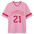thumbnail image 4 of SJLDQY Girls T-Shirts Short Sleeve V-Neck Y2K T Shirts for Girls Number Graphic Tees Casual Athletic Tops, 4 of 4