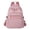 Pink, variant on Laptop Backpack Purse for Women, Faux Leather Bookbag with Gold-Tone Hardware, Work Travel Top Handle Satchel, Lightweight Cute Small Backpack, Multi-Pocket Casual Daypack for Daily Use, Pink