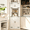 White, variant on LAUSAINT HOME 67.7'' Farmhouse Tall Corner Bathroom Storage Cabinet, Freestanding Linen Corner Pantry Cabinet with 4 Hinged Barn-Style Doors & Open Shelves, Adjustable Storage Organizer for Kitchen L