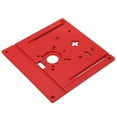 thumbnail image 1 of Router Table Insert Plate, Aluminum Alloy Stable Multiple Use Woodworking Trimming Machine Flip Board  for Home Decorating, 1 of 7
