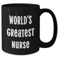 thumbnail image 5 of World's Greatest Nurse Funny Gifts for Nurse Mother's Day Unique Black Coffee Mug from Friends, 5 of 7