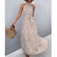 thumbnail image 1 of Vestido largo Nikou con cuello halter sin mangas de verano características de vanguardia, 1 of 6