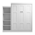 thumbnail image 2 of Bestar Edge Queen Murphy Bed with Closet Organizer (90W) in White, 2 of 12