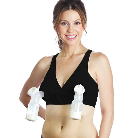 UPC: 0700615558582 | Rumina S Pump&Nurse Racerback All-In-One Nursing Bra For Maternity  Nursing With Built In Hands-Free Pumping Bra