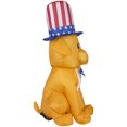 Gemmy Airdorable Airblown Inflatable Patriotic Dog, 2 ft Tall, Orange ...