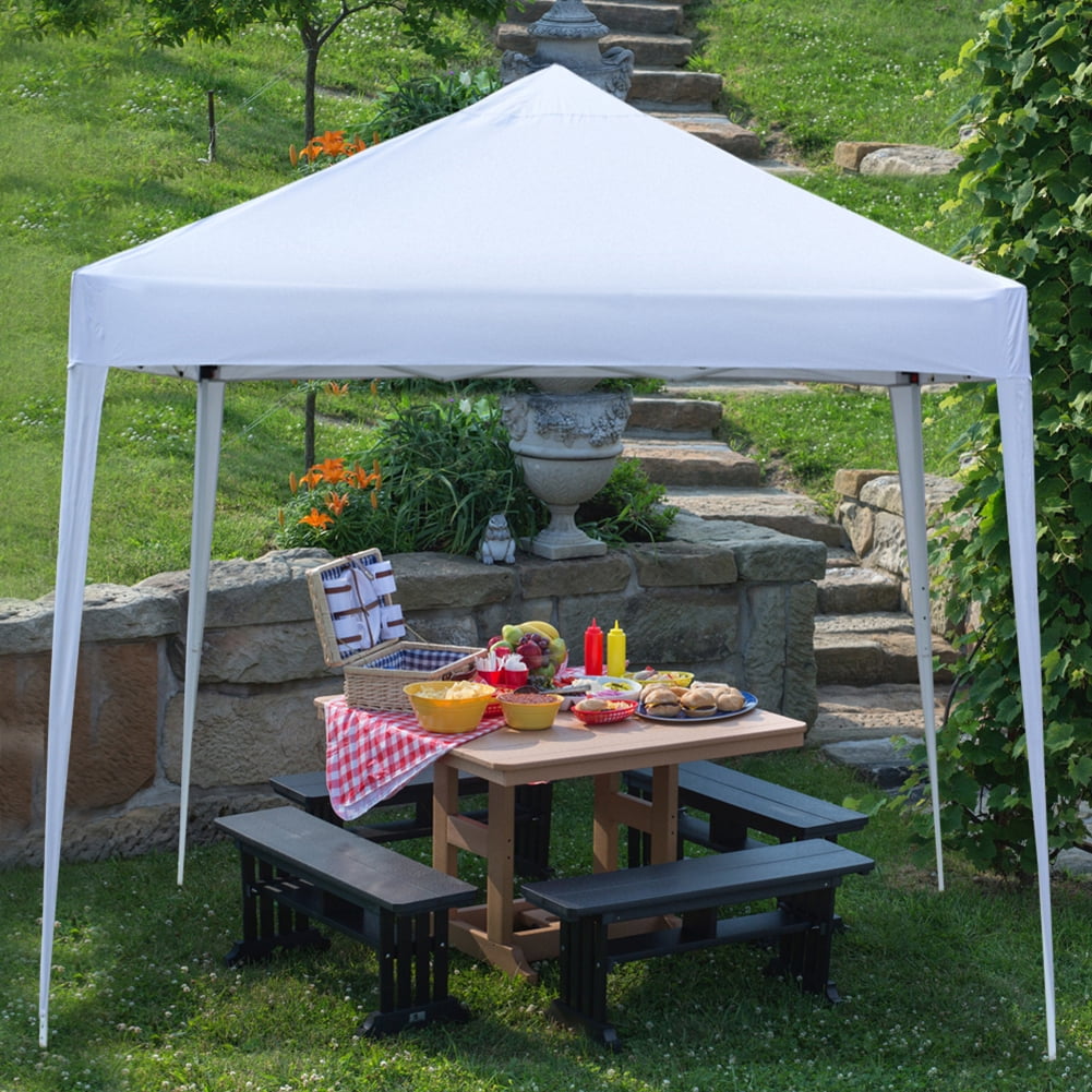 Aimee Lii 116"x116" Canopy Tent Awnings for Decks, Backyard Canopy Gazebo, Awnings for Patio Waterproof, Outdoor Patio Awnings for Party Camping BBQ Events, White Aimee Lii 116"x116" Canopy Tent Awnings for Decks, Backyard Canopy Gazebo, Awnings for Patio Waterproof, Outdoor Patio Awnings for Party Camping BBQ Events, White