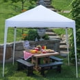 thumbnail image 3 of 10x10ft Pop Up Canopy Outdoor Patio Portable Folding Instant Lightweight Gazebo Shade Tent w/Adjustable Height, Carrying Bag White, 3 of 14