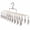 White, variant on Portable Travel Laundry Rack with 20Pcs Rustproof Clip, Durable Stainless Steel Clothesline Holder for Clothes Underwear Sock Drying Portable Outdoor Sock Clothesline, 1Pc(Blue,14x1x8.8")