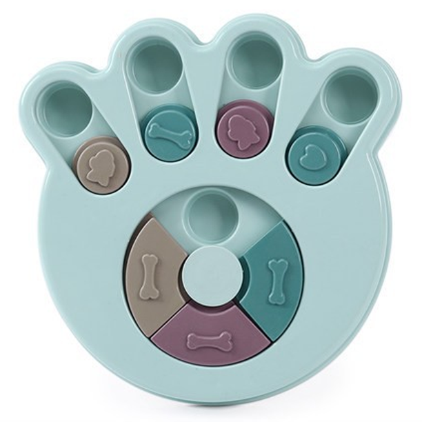 Alimentador interactivo de plástico para perros y gatos, estimulación psicológica para mascotas, juguetes educativos aleatorios MFZFUKR CPB-US-CJZ639-4