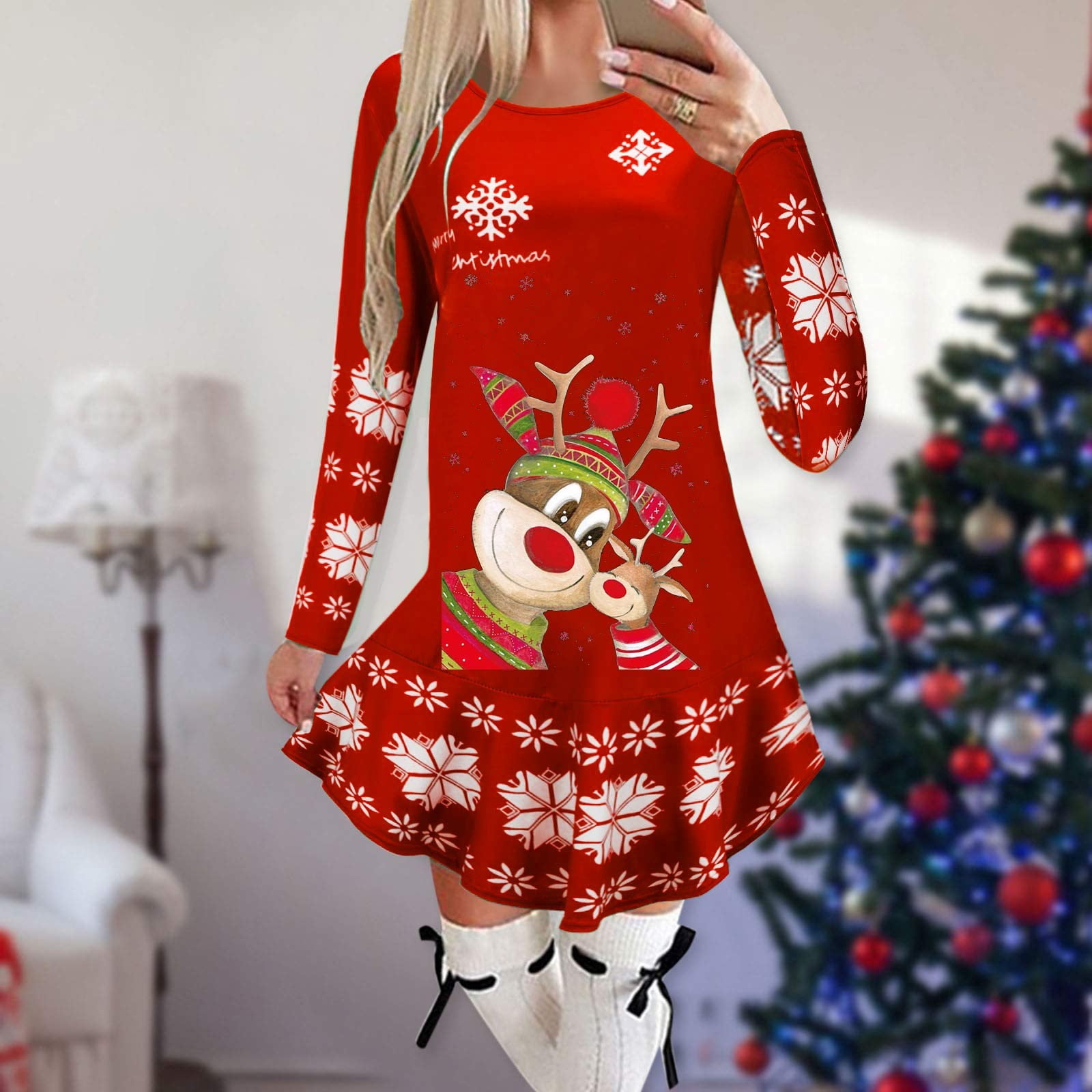 christmas day outfit plus size
