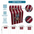 thumbnail image 6 of Patriotic Gnomes Table Runner 70 Inches, Independence 250 Memorial Red Striped Bed Runner Dresser Scarves Tabletop for Indoor Outdoor Parties/Ceremony/Banquet, 13" x 70", 6 of 9