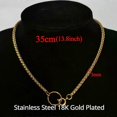 thumbnail image 5 of Punk Cuban Chokers Necklace Women Collar Gold Color Stainless Steel Chunky Thick Chain Circle Necklace Hip Hop Men Neck Jewelry, 5 of 5
