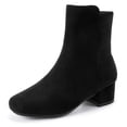 thumbnail image 1 of Botas PANDANINJIA Alyssa Fashion con punta cuadrada y tacón bajo para niñas, 1 of 8