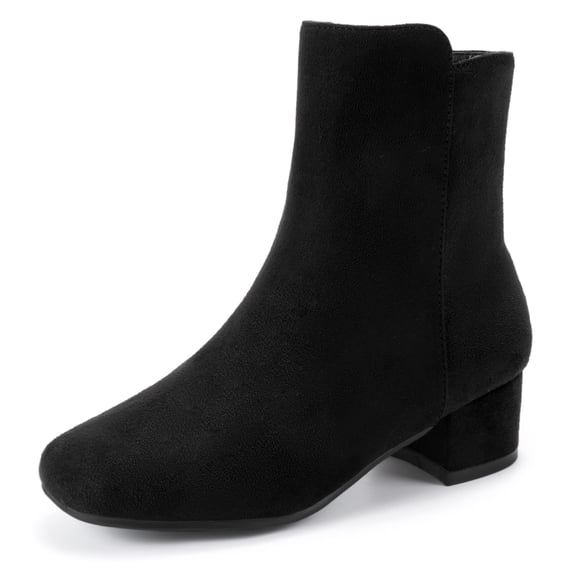 Botas PANDANINJIA Alyssa Fashion con punta cuadrada y tacón bajo para niñas