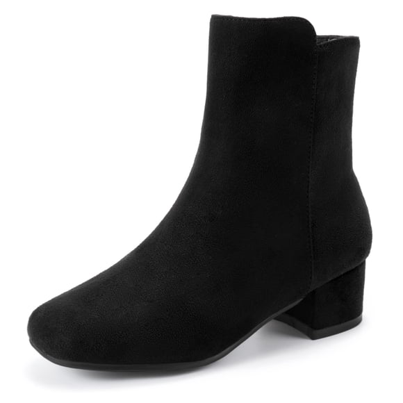 Botas PANDANINJIA Alyssa Fashion con punta cuadrada y tacón bajo para niñas