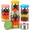 4 Pack - Multicolor, variant on 32 Oz Glass Salad Jars 6 Pack - Multicolor Meal Prep Container