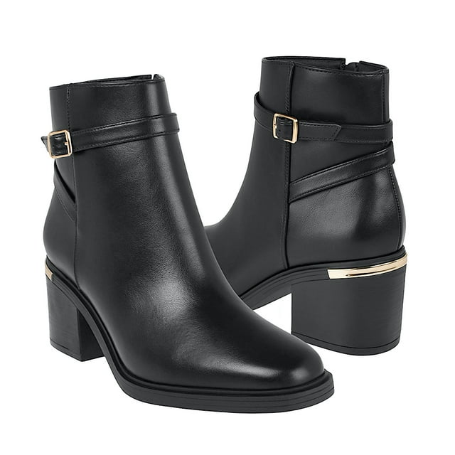 BOTINES STYLO MUJER 39901 SIMIPIEL NEGRO