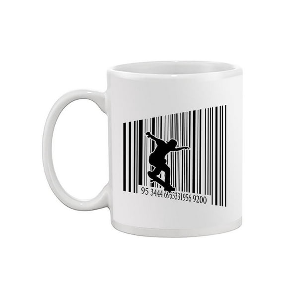 Skating On A Barcode Mug - SPIdeals Designs,