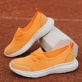thumbnail image 7 of GUOBIOZIY Sneakers for Women's Athletic Tennis Walking Shoes Fashion Sport Running Sneakers(Orange,7.5), 7 of 7