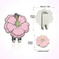 thumbnail image 1 of Golf Ball Marker Golf Cap Clips With Magnet Mark Golf Ball Position Removable Metal Petal Pattern Drop Ship Golf Accessories Pink Morning Glory, 1 of 6
